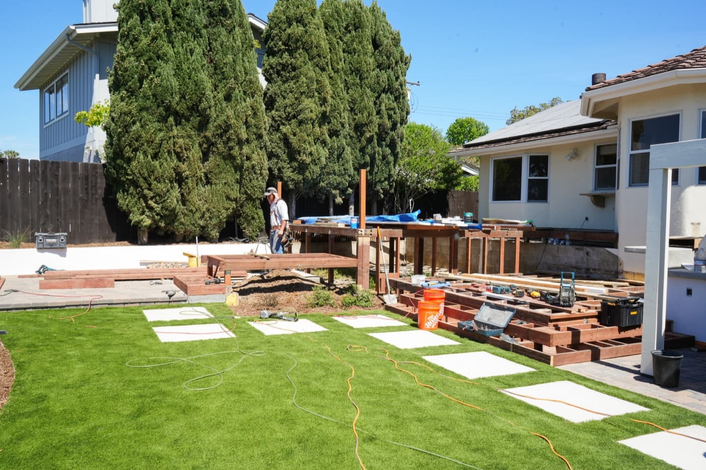 Hillside view yard with a succulent garden in Chula Vista by Modern Yardz